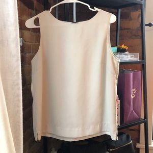 J Crew White Tank Blouse